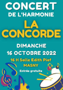 Concert de l'harmonie "La Concorde" @ Salle Edith Piaf