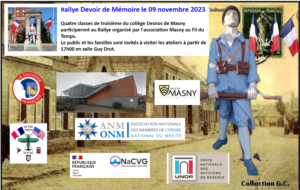 Rallye " Devoir de Mémoire" @ salle Guy Drut