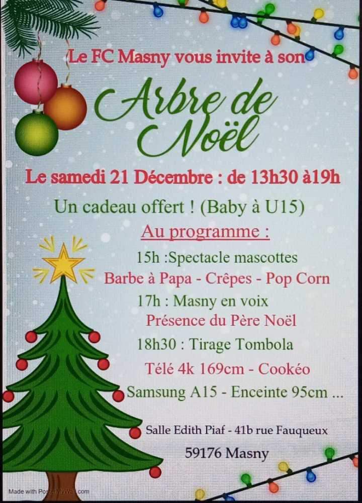 Arbre de Noël du FC Masny