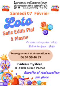 Loto de l'Association des Parents d'Eleves Charles Robert