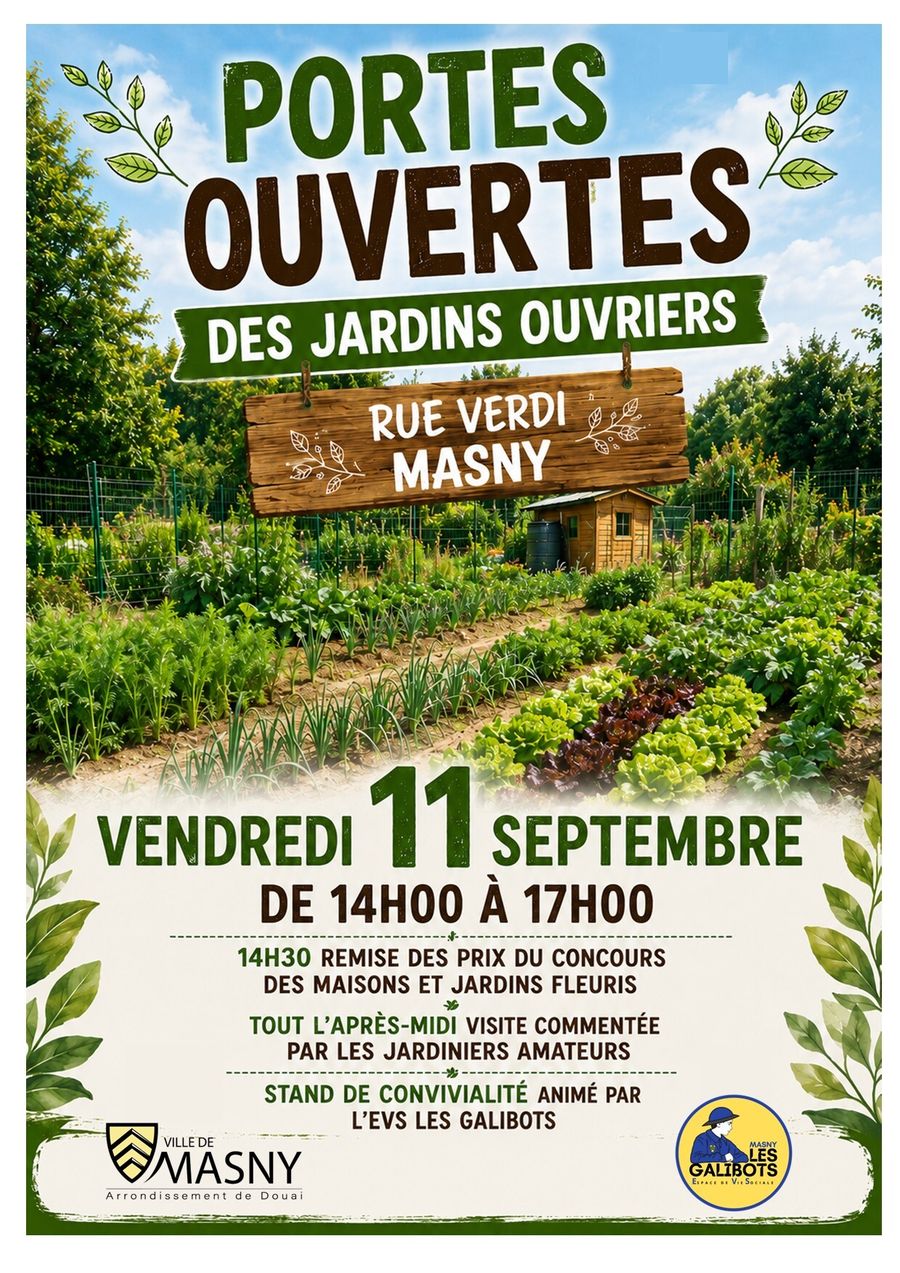 Portes Ouvertes des Jardins Ouvriers @ Jardins Ouvriers 